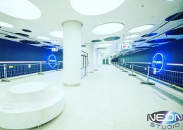 Neony na Stacje Metro Młynów Warszawa