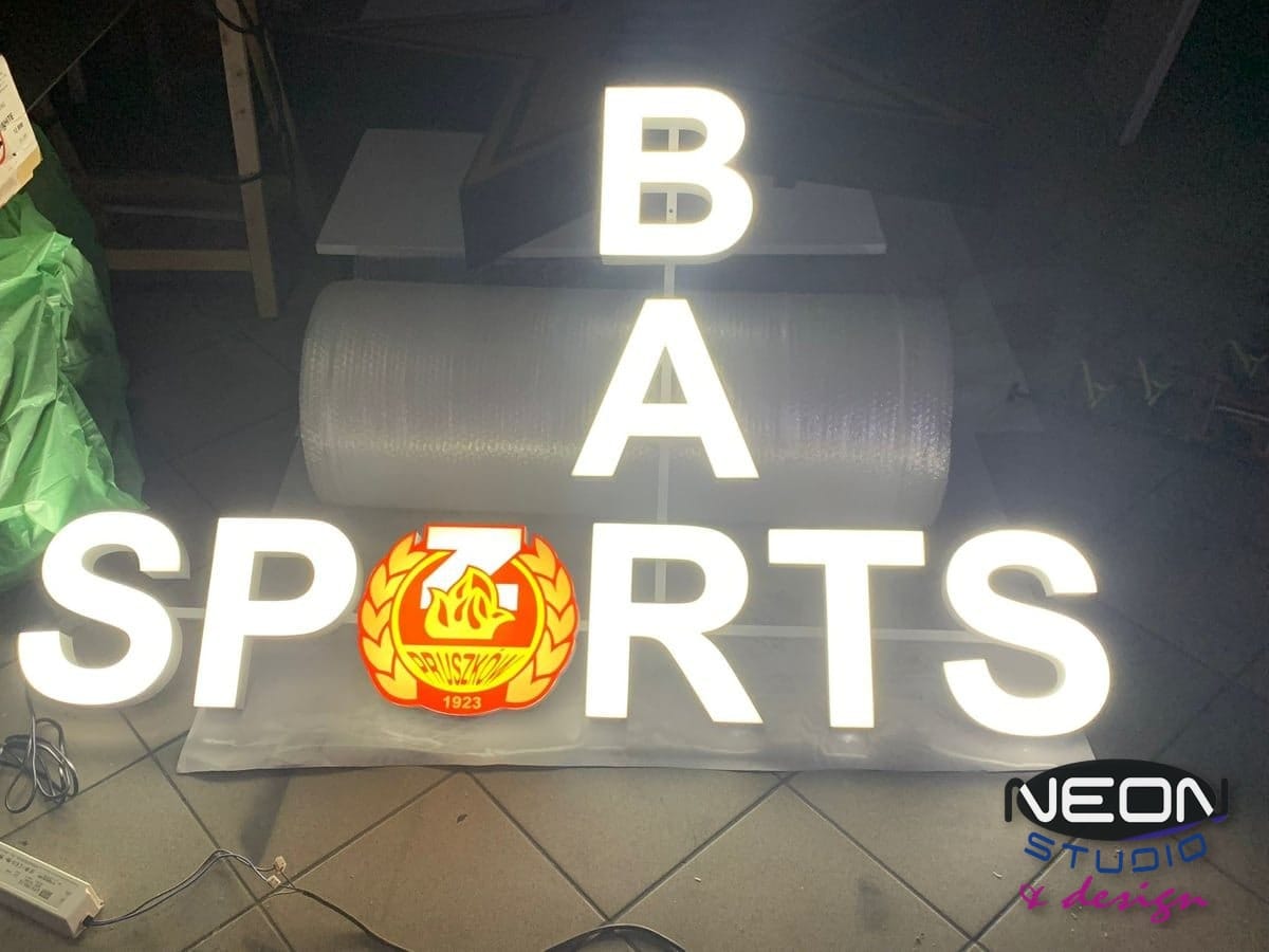 BAR SPORTS - Litery 3D podświetlane