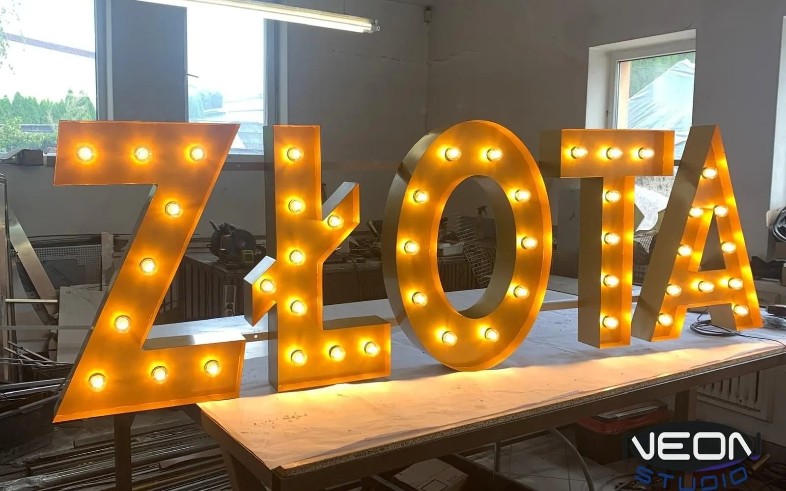 Bulb letters — retro signage making a comeback in venues