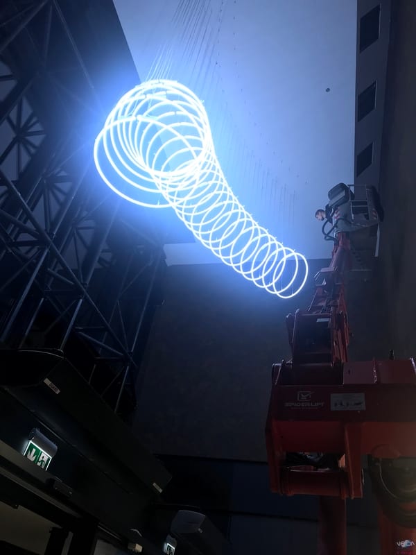 Artistic Neon Installation — View V