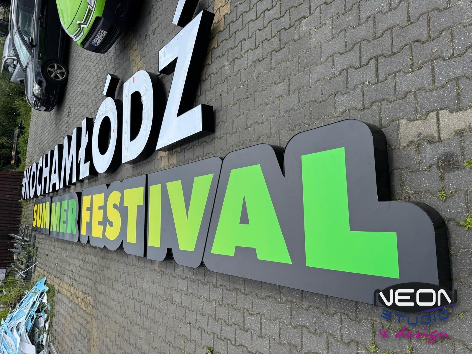 Łódź Summer Festival – Litery 3D — ujęcie II