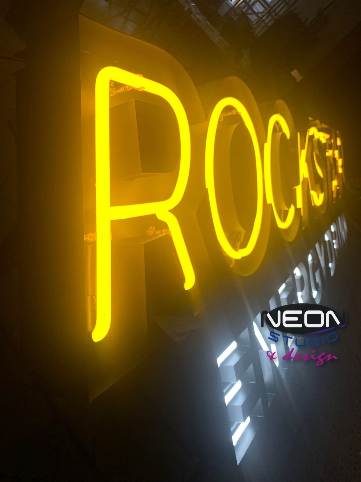 ROCKET — Glass Neon in Light Box