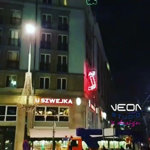 U Szwejka — Neon with 3D Letters